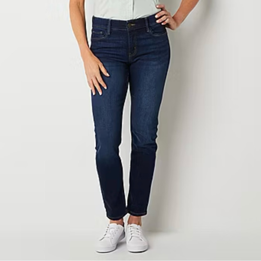 Liz Claiborne Dark Blue Straight Leg Jeans
